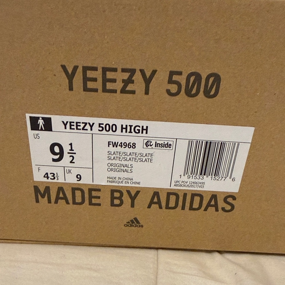 adidas Yeezy 500 High - Charcoal and Cream - Picture 2 of 5